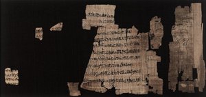 Desconocido, Egipcio - Hoja con Inscripción Hierática sobre Neskhonsu, la Cantante del Gran Dios Amón